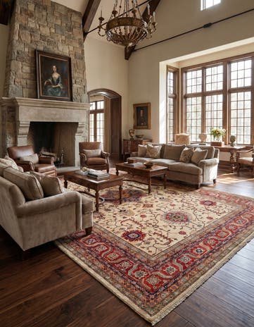 9' 7 x 14' 1 Kazak Wool Rug