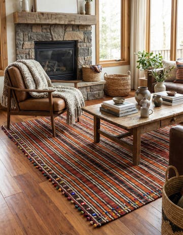 4' 10 x 7' Jajim Wool Rug