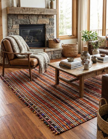 4' 10 x 7' Jajim Wool Rug