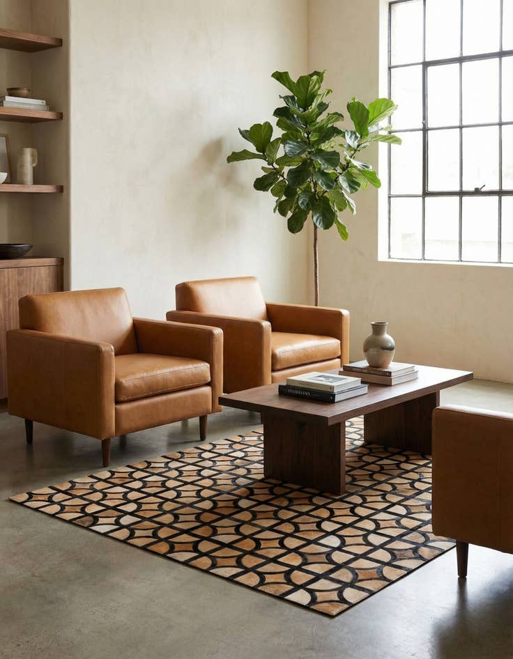 Detail image of  5' x 7' 10 Cowhide Rug