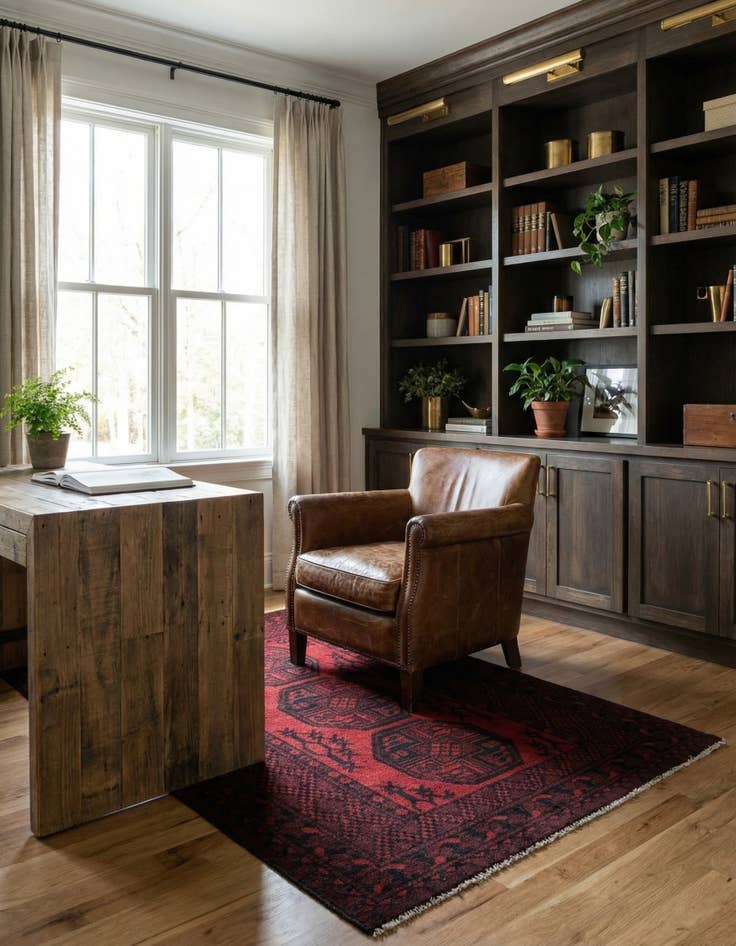 Detail image of  3' 5 x 4' 9  Hand Knotted Afghan Akhche Wool Rug