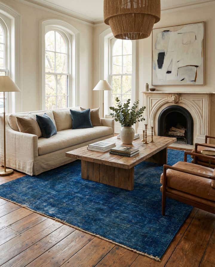 6' 3 x 9' 2 Hand Knotted Ultra Vintage Persian Wool Rug