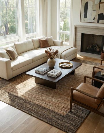 9' 4 x 12' 10 Hand Knotted Modern Ziegler Rug