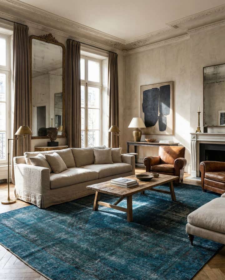 8' 4 x 11' 1 Hand Knotted Ultra Vintage Persian Wool Rug