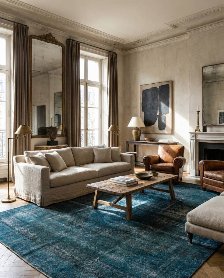 Detail image of 8' 4 x 11' 1 Hand Knotted Ultra Vintage Persian Wool Rug