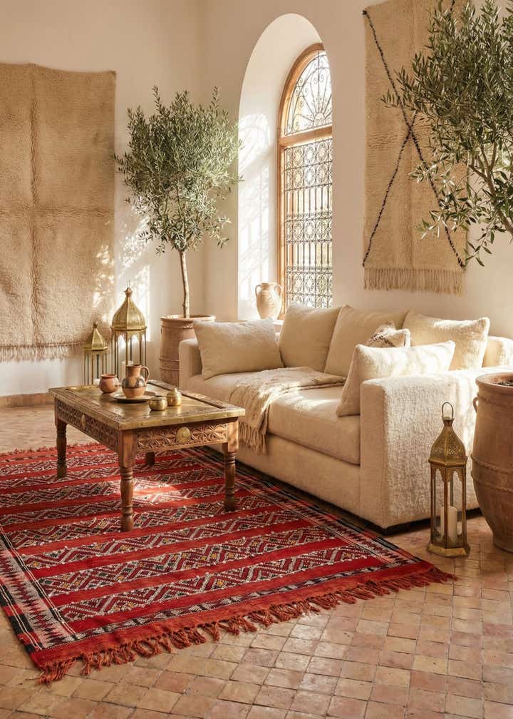 4' 7 x 6' 8 Zemour Kilim Rug