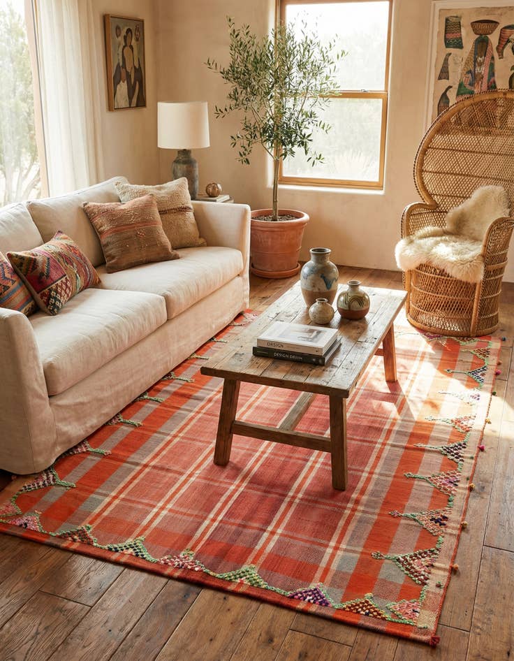 Detail image of  4' 11 x 6' 8 Jajim Rug