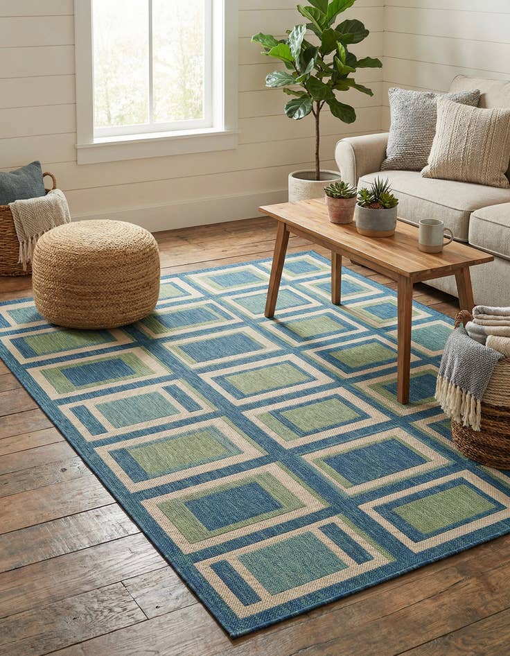 Detail image of 5' x 7'  Washable Baja Indoor / Outdoor Rug