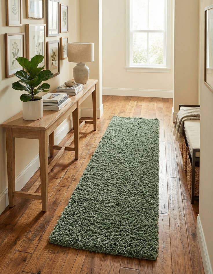 Detail image of 2' 7 x 13' Zermatt Shag Runner Rug