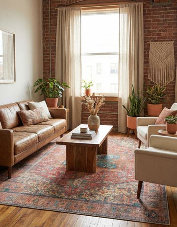 6' x 9' Washable Timeless Rug