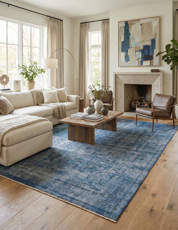 Detail image of 9' 7 x 12' 10  Hand Knotted Ultra Vintage Persian Wool Rug