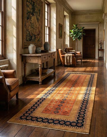 2' 8 x 6' 10 Luribaft Wool Runner Rug