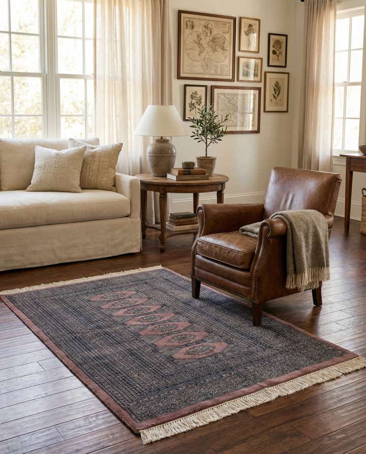 3' 1 x 4' 6 Hand Knotted Bokhara Wool Rug