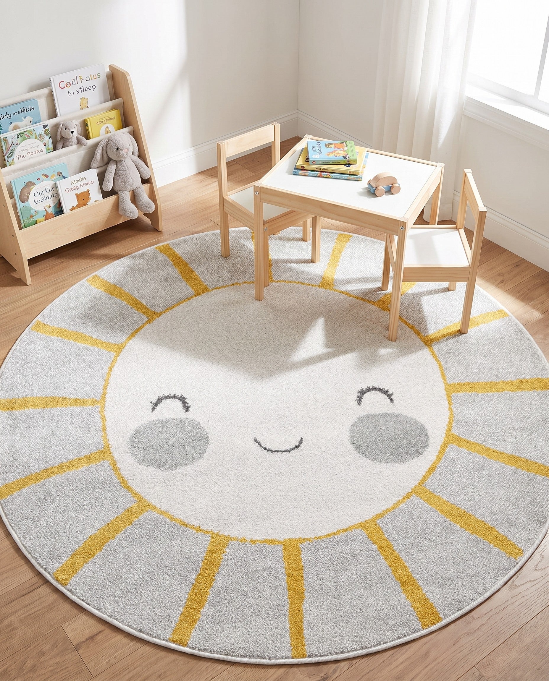 6' 1 x 6' 1 Sun Whimsy Kids Round Rug