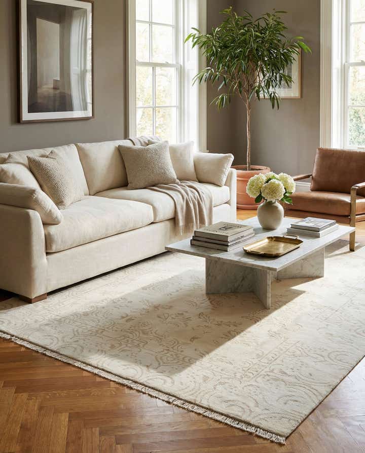 6' 7 x 9' 9 Hand Knotted Darya Wool Rug