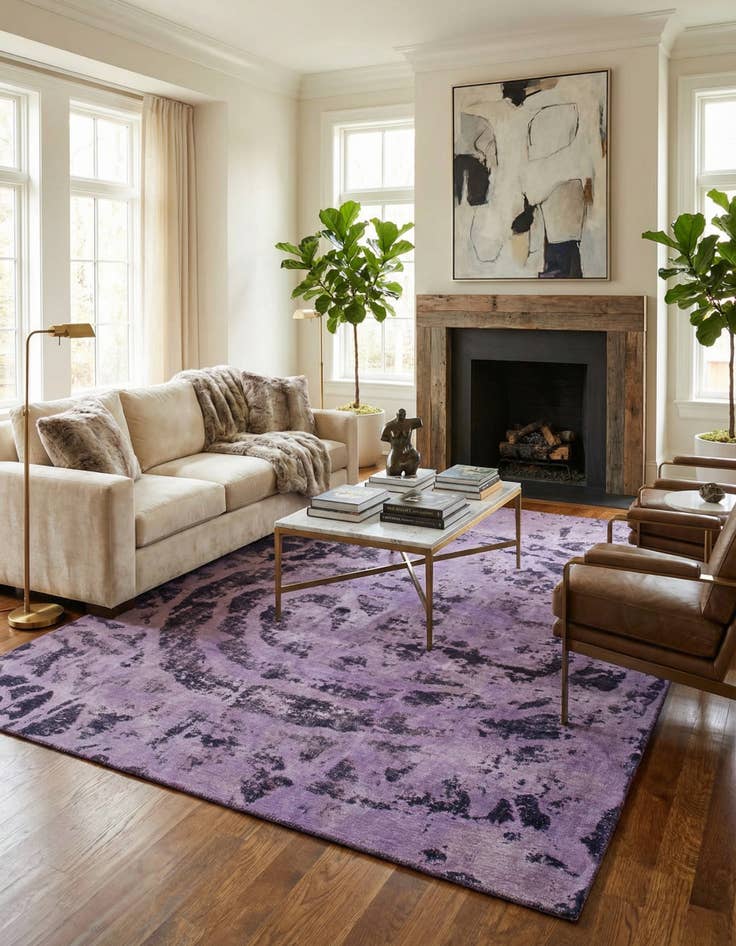 Detail image of 8' 5 x 11'  Hand Knotted Ultra Vintage Persian Wool Rug