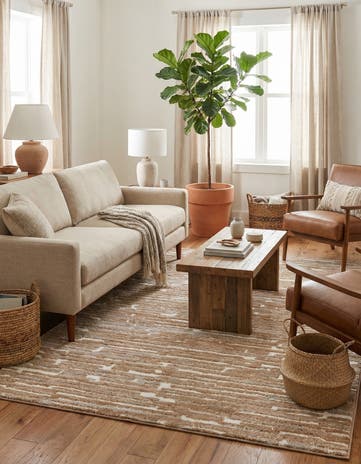 6' x 9' Sepia Rug