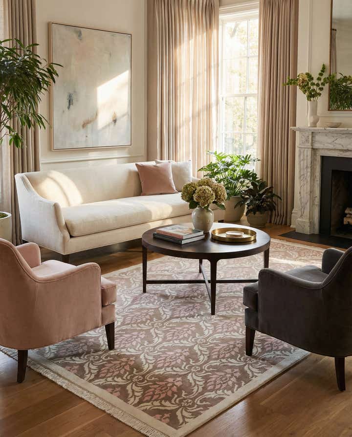 6' 11 x 10' 1 Hand Knotted Darya Wool Rug