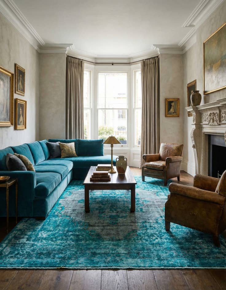 Detail image of 9' 10 x 13' 2 Vintage Royal Wool Rug