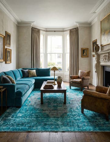 9' 10 x 13' 2 Vintage Royal Wool Rug