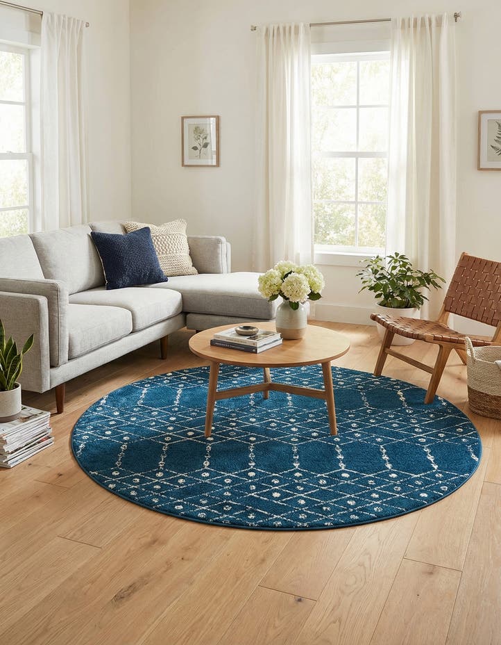 7' 10 x 7' 10 Paxon Trellis Round Rug