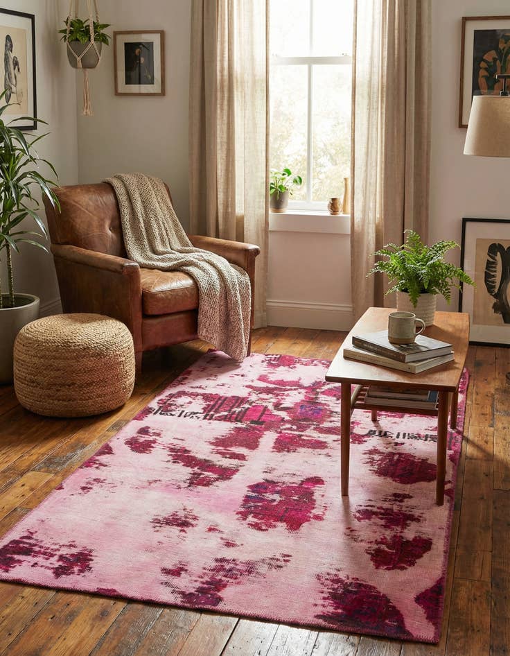 Detail image of 3' 3 x 6'  Hand Knotted Ultra Vintage Persian Wool Rug