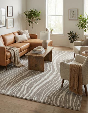 Cloud Gray Sepia Rug