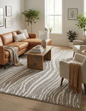 Cloud Gray Sepia Rug