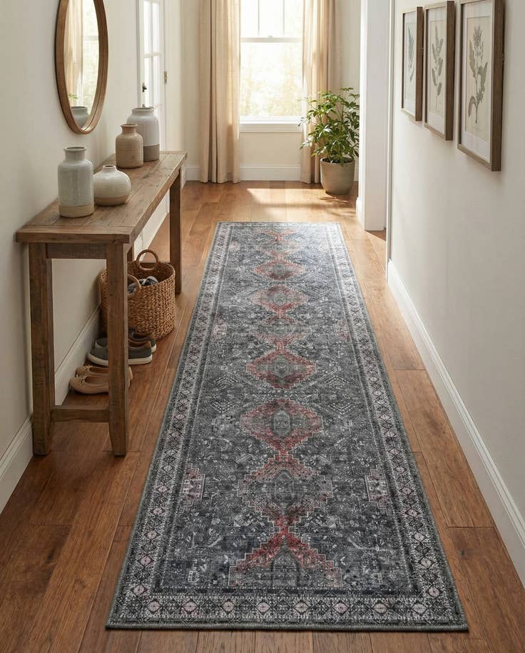 Detailansicht von 80cm x 305cm Waschbar Timeless Läufer Teppich