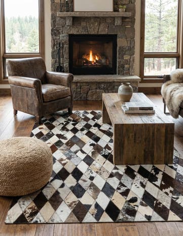 4' x 5' 11 Cowhide Stocks Rug
