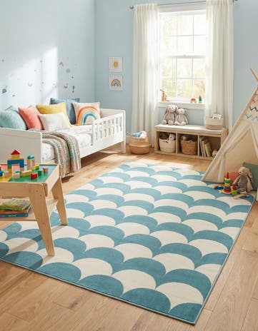 5' 3 x 8' Whimsy Kids Rug