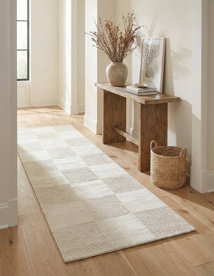 Detail image of 2' 8 x 9' 9  Hand Knotted Darya Wool Runner Rug