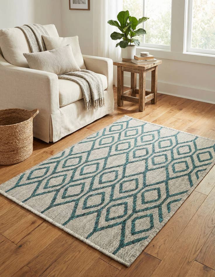 Detail image of 2' x 3' Easy-Clean Jill Zarin Turks and Caicos Indoor / Outdoor Rug
