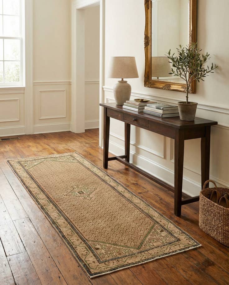 Detail image of 3' 4 x 10' 1 Hand Knotted Ultra Vintage Persian Wool Runner Rug