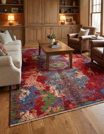 5' 10 x 7' 9 Hand Knotted Mamluk Ziegler Rug