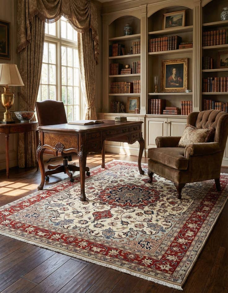 Detail image of 5' 1 x 6' 10 Tabriz Rug