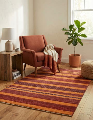 4' x 5' 10 Hand Knotted Modern Ziegler Rug