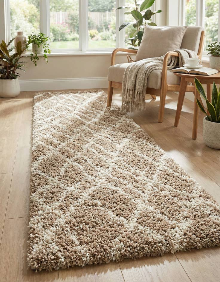 Detail image of  2' 7 x 13' Soft Touch Shag Runner Rug