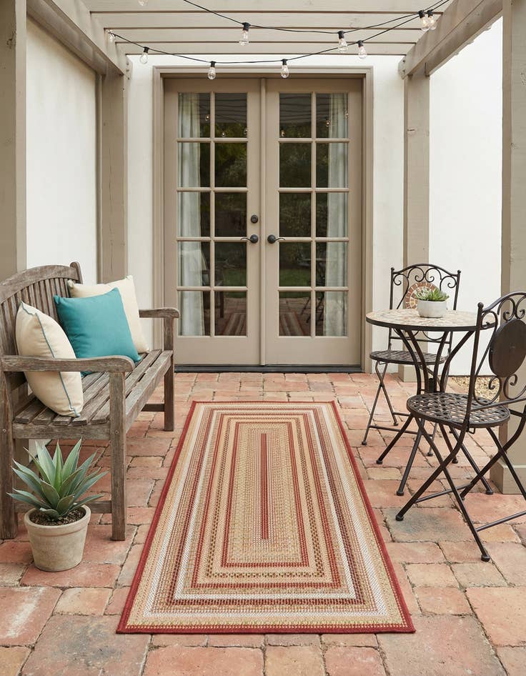 Detail image of 2' x 4'  Washable Baja Indoor / Outdoor Runner Rug