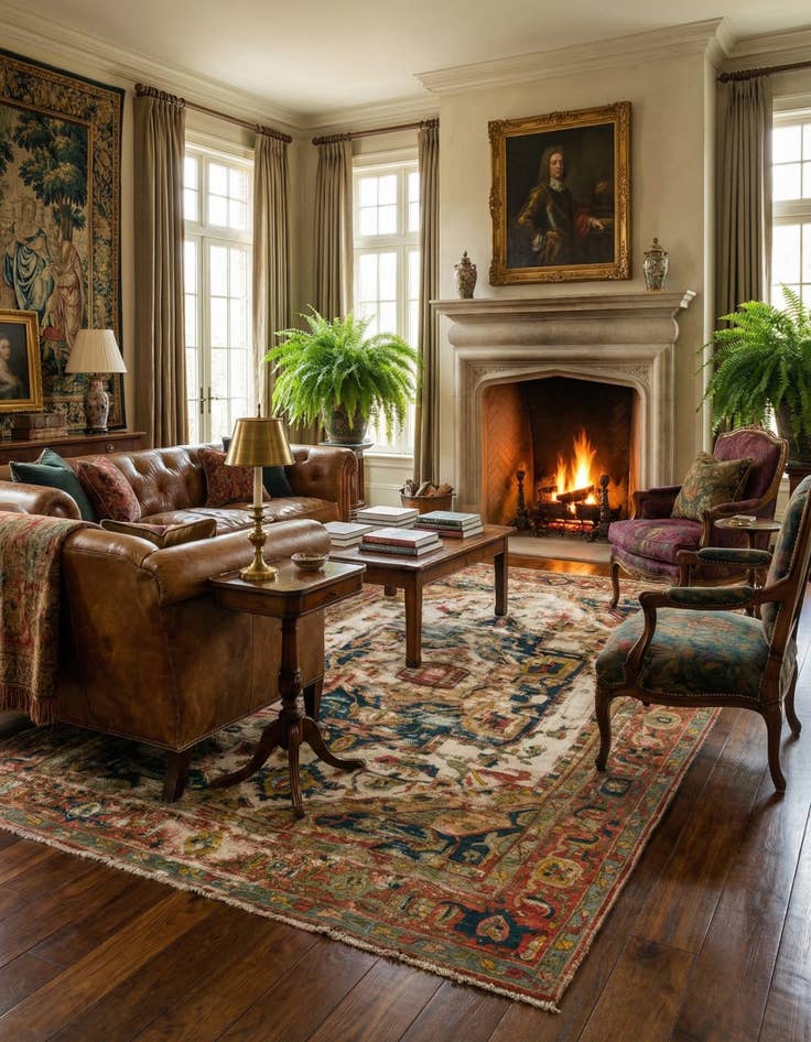 Detail image of  6' 7 x 9' 9  Hand Knotted Jaipur Agra Wool Rug