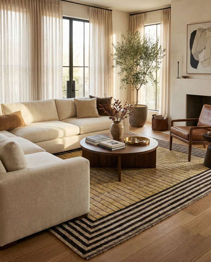 8' x 9' 10 Hand Knotted Darya Wool Rug