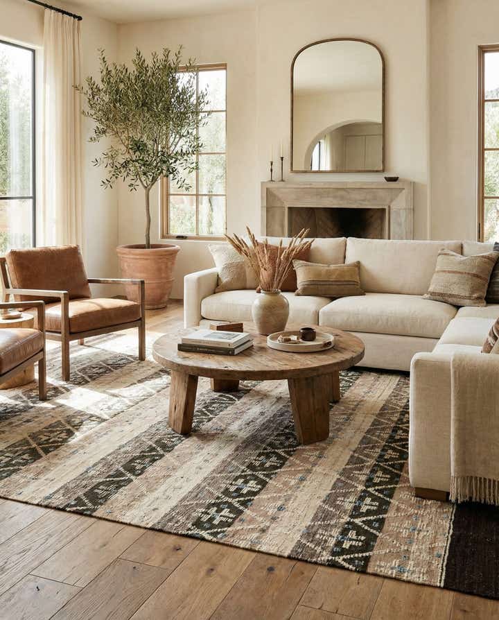 8' 10 x 12' 4 Hand Knotted Moroccan Wool Rug