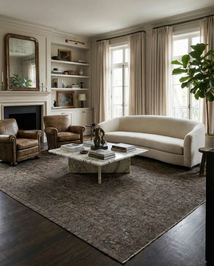 9' 6 x 12' Hand Knotted Ultra Vintage Persian Wool Rug