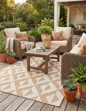 4' x 6' Easy-Clean Jill Zarin Napa Indoor / Outdoor Rug