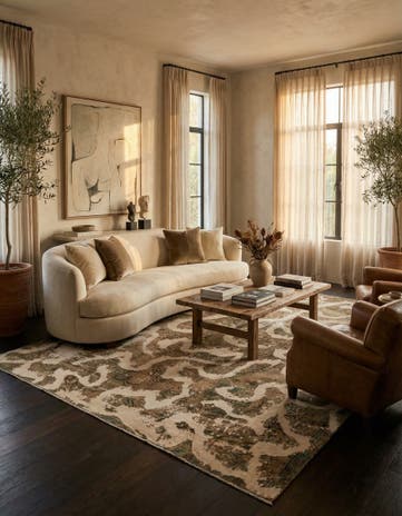 9' 4 x 12' 2 Hand Knotted Ultra Vintage Persian Wool Rug