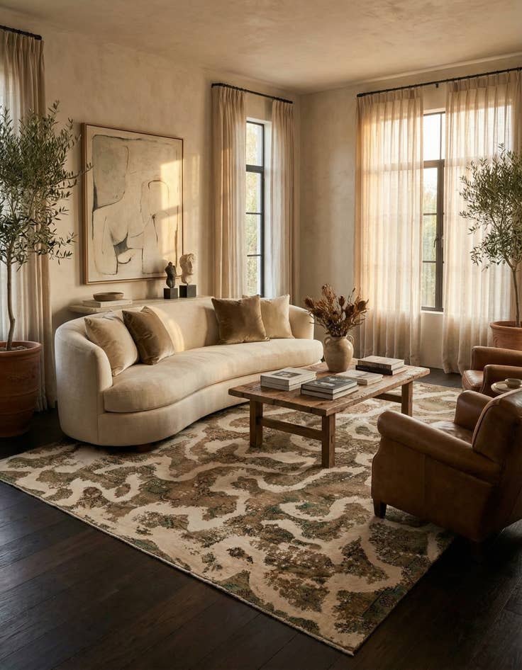 Detail image of  9' 4 x 12' 2  Hand Knotted Ultra Vintage Persian Wool Rug