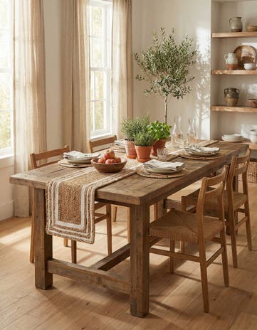1' 2 x 6' 1 Handmade Braided Jute Table Runner Rug