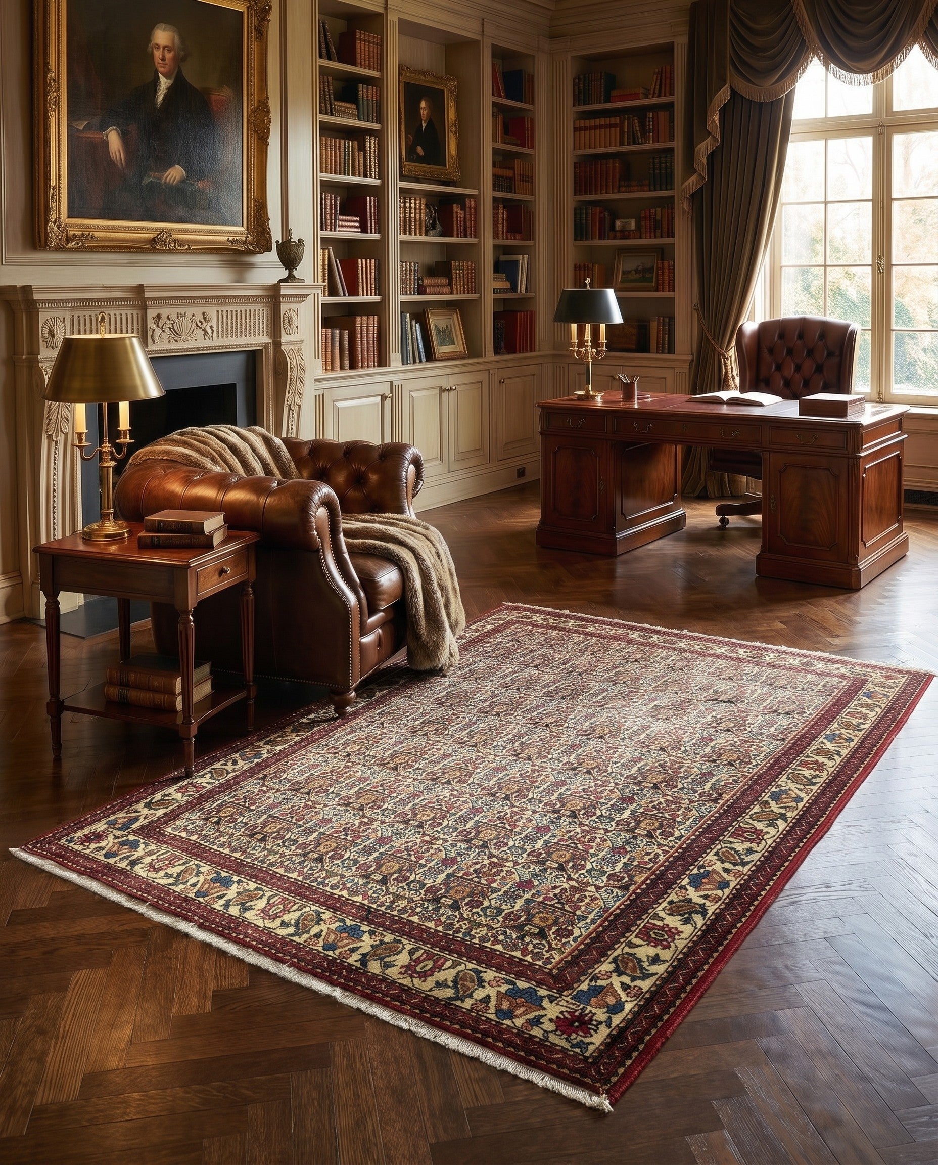 5' 2 x 6' 8 Hand Knotted Bidjar Persian Rug