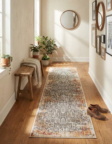 Gray Deepa Runner Rug