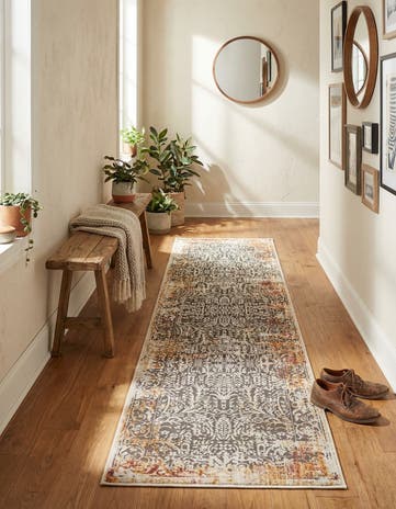 Gray Deepa Runner Rug